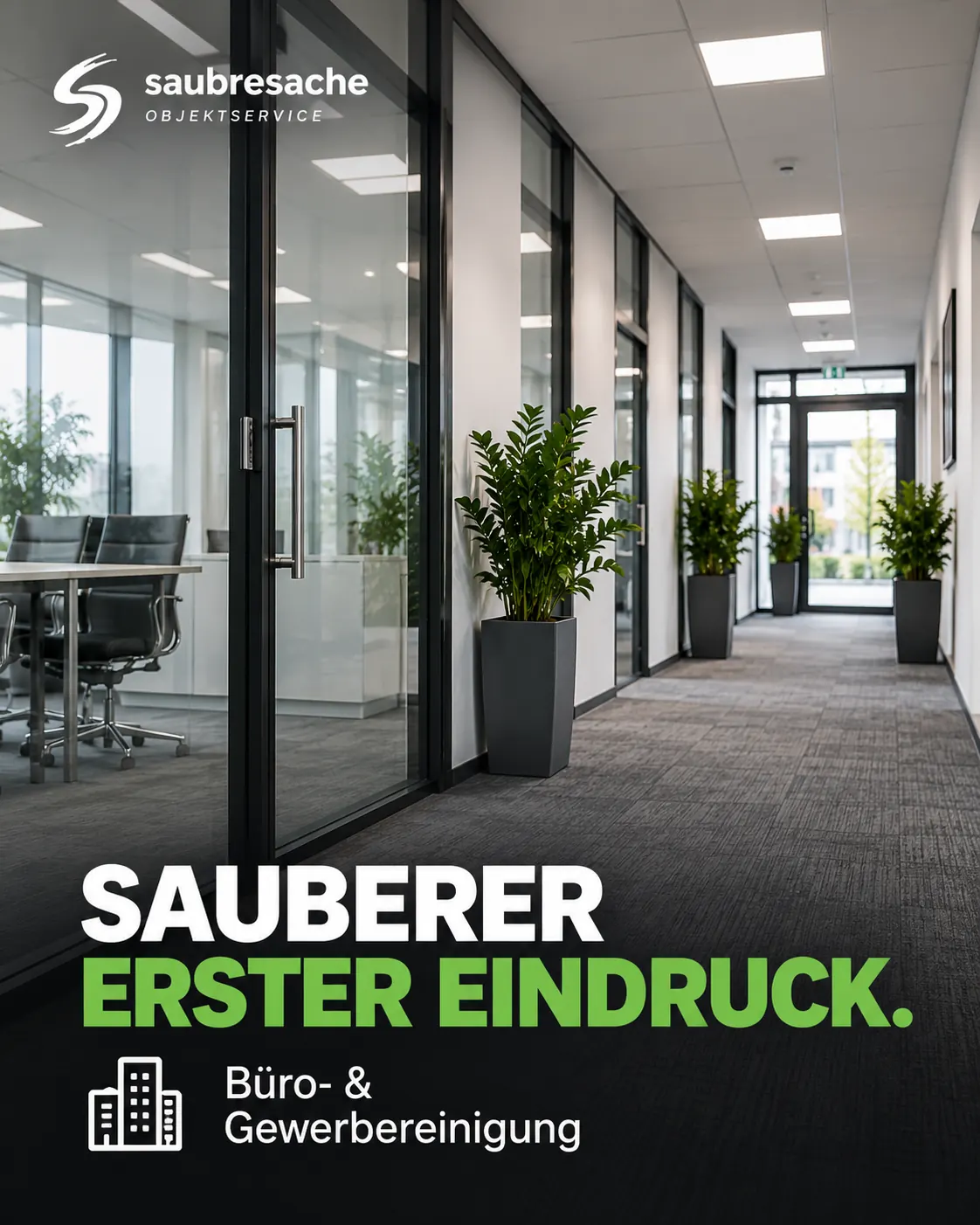 Gepflegter Büro- und Gewerbebereich